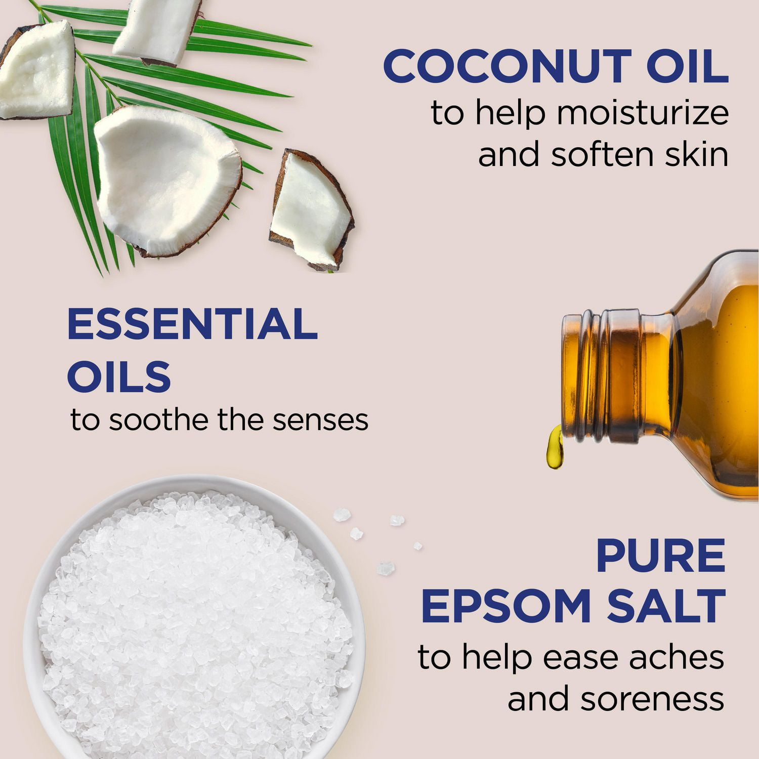 Dr Teal's Foaming Bath with Pure Epsom Salt, Nourish & Protect with Coconut Oil (Packaging May Vary), 34 fl oz / 1 L