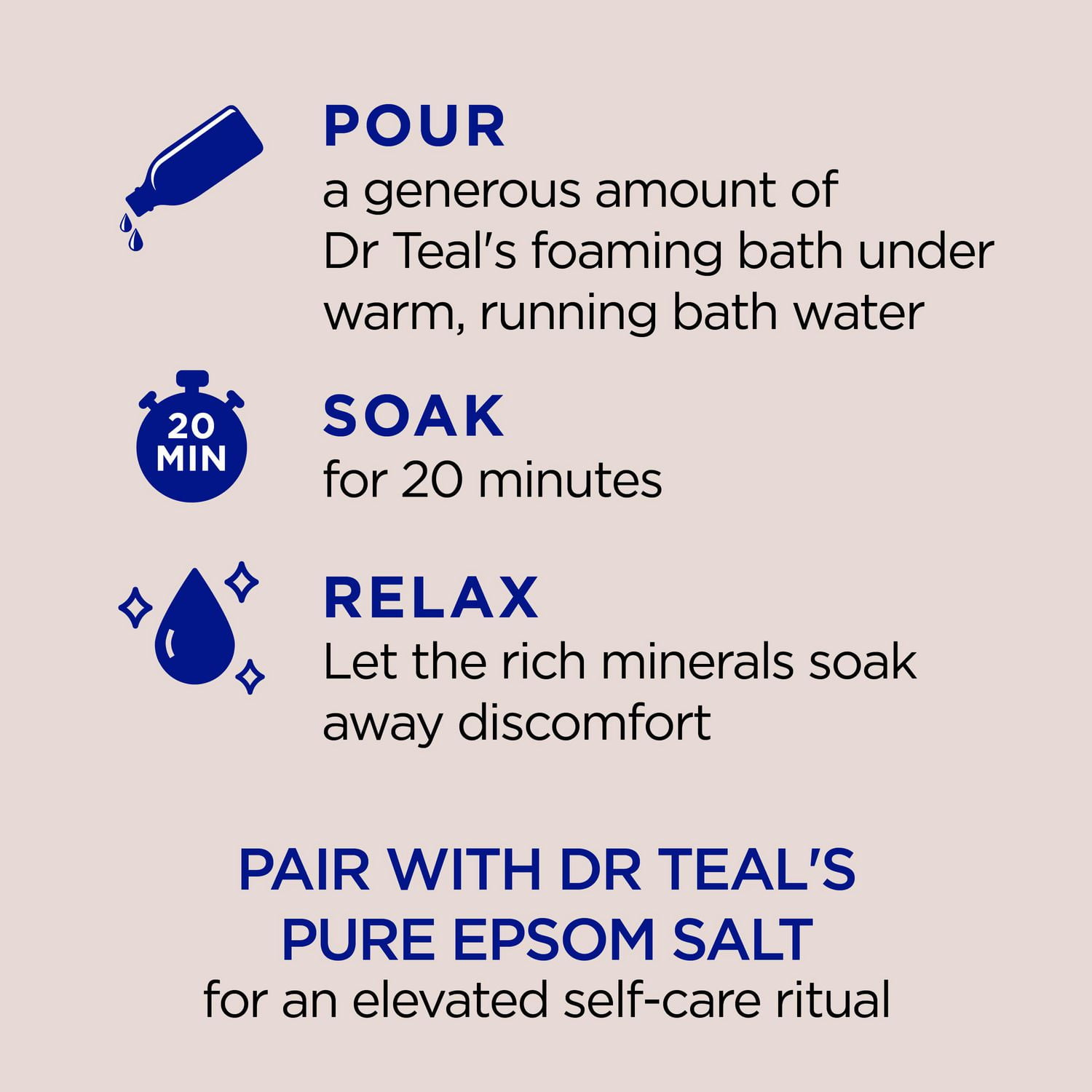 Dr Teal's Foaming Bath with Pure Epsom Salt, Nourish & Protect with Coconut Oil (Packaging May Vary), 34 fl oz / 1 L