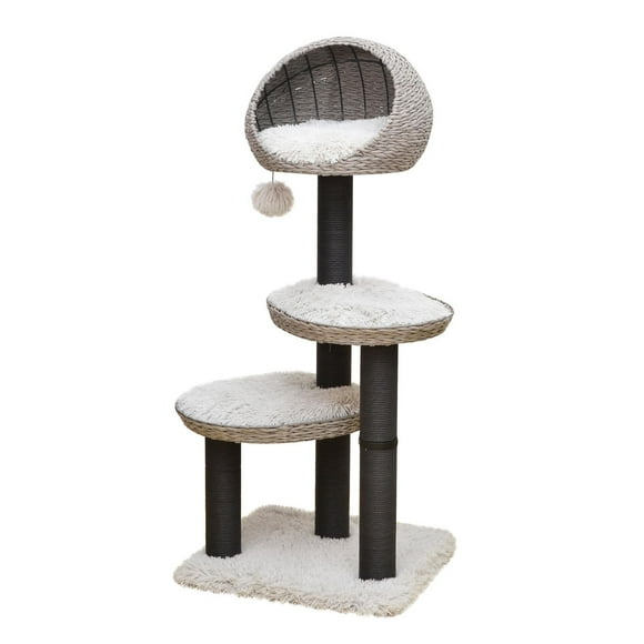 Catry Tundra Eco-Friendly Handwoven Cat Tree with Scratchers & Toy