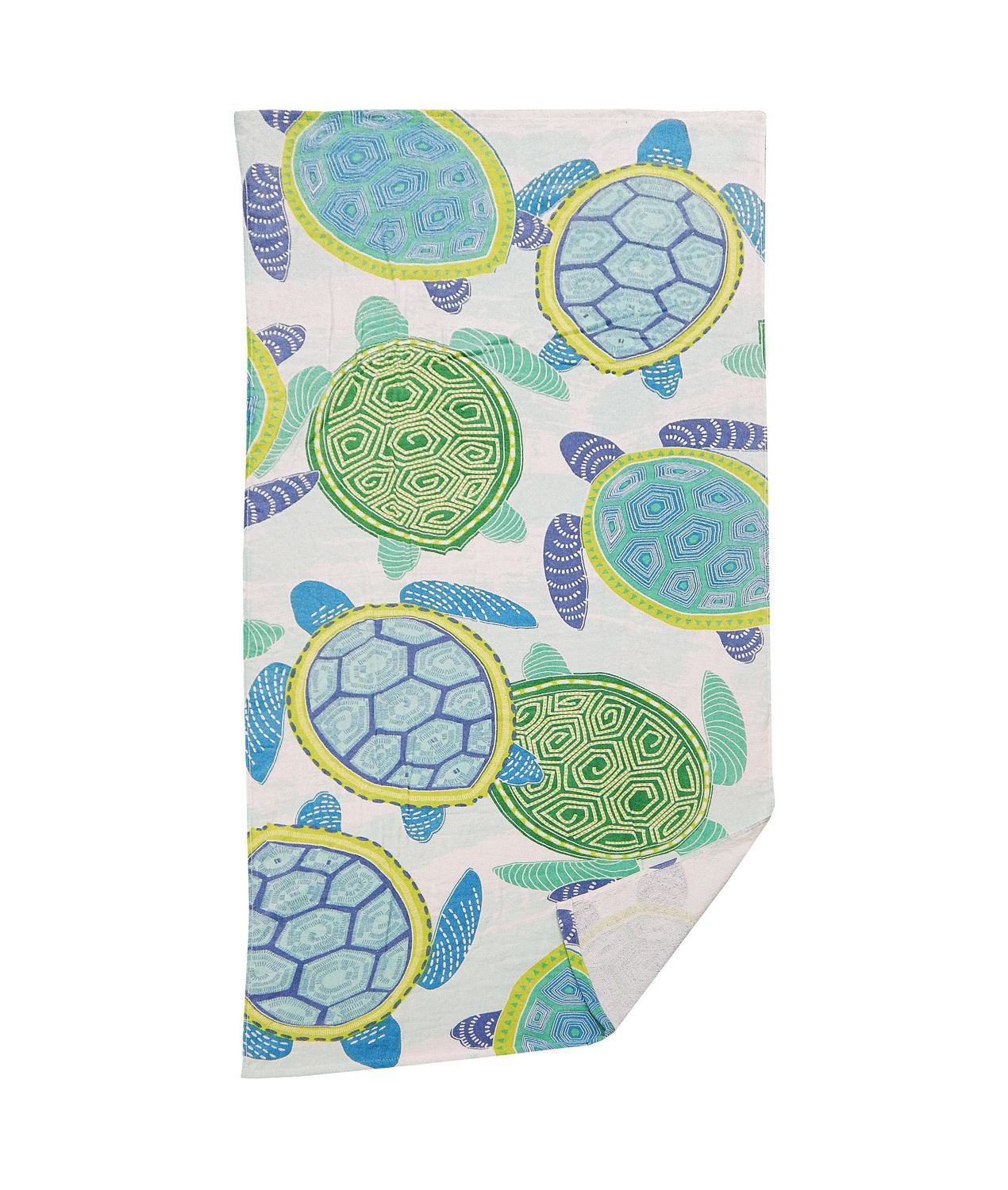 MAINSTAYS PRINTED BEACH TOWEL -- Blue Green Turtle | Walmart Canada