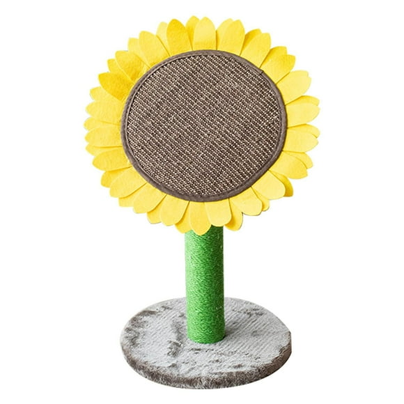 Catry Sunflower Scratching Post and Cat Bed with Toy
