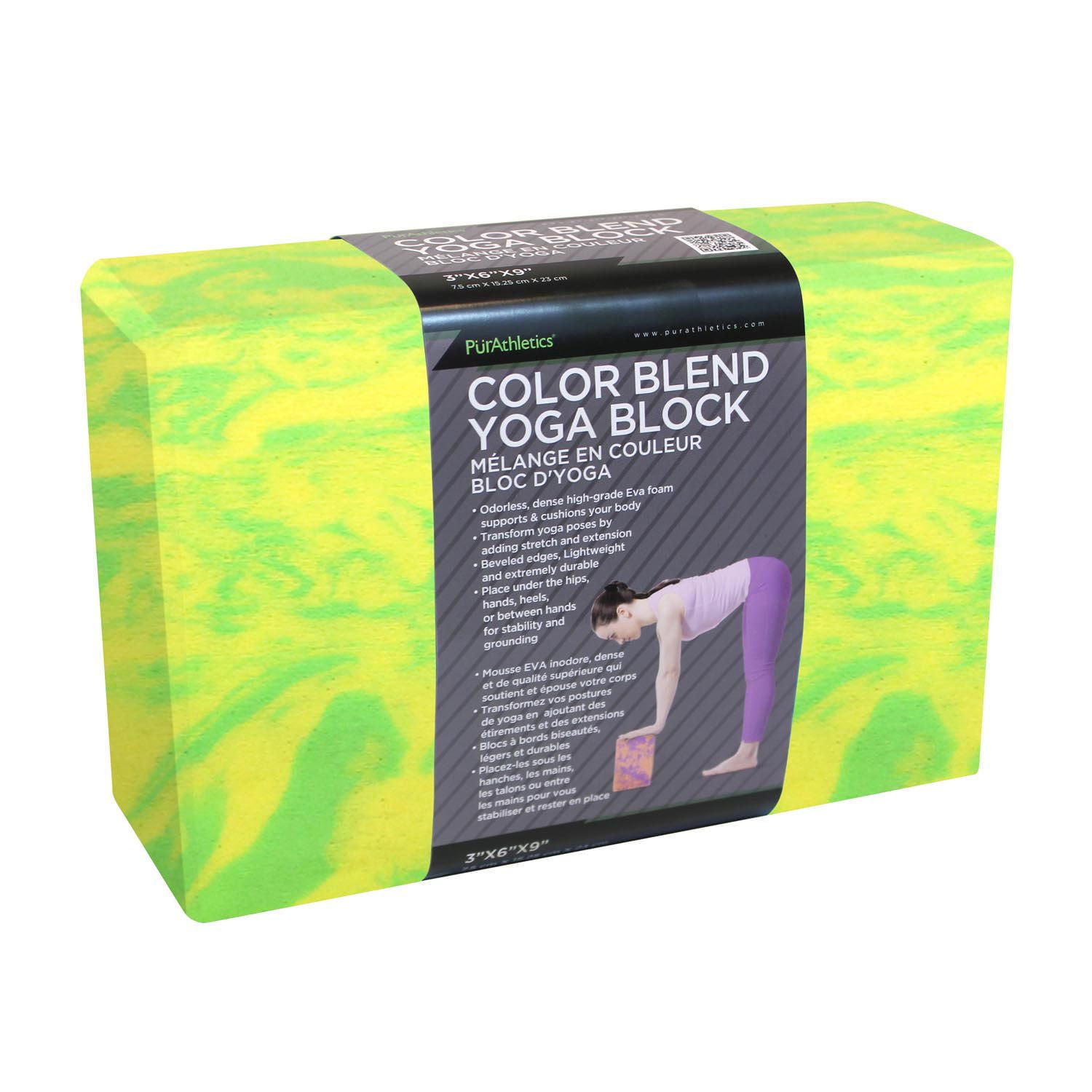 Zenzation Athletics Colour Blend 3x6x9inch Yoga Block Walmart Canada