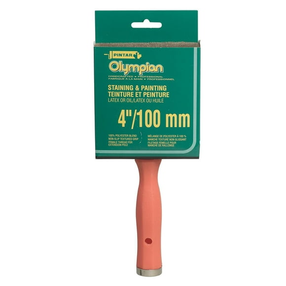 4" Staining & Painting Polyester Block Brush, For all stains and varnishes