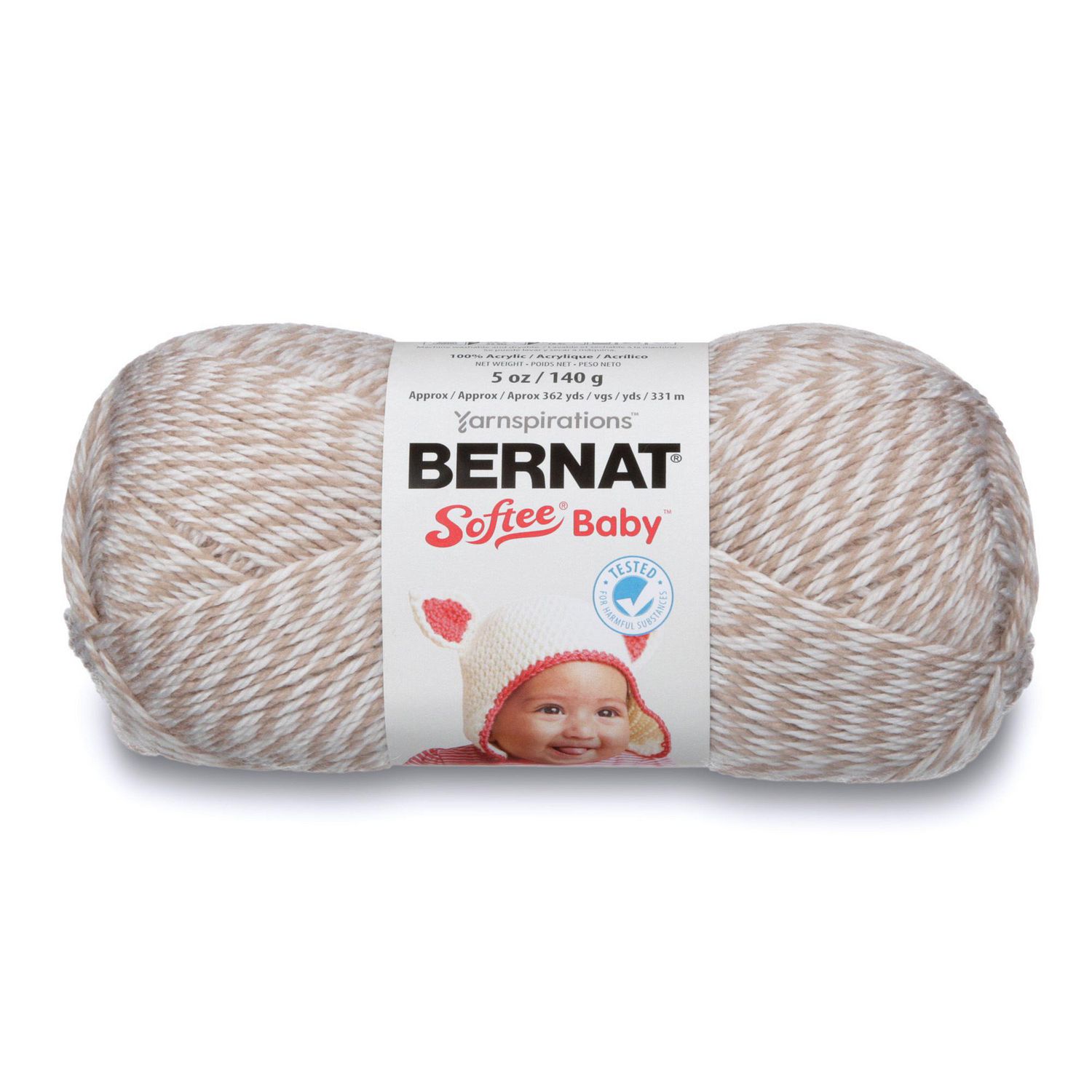 BERNAT SOFTEE BABY YARN (120G/4.25OZ), LITTLE MOUSE MARL | Walmart Canada