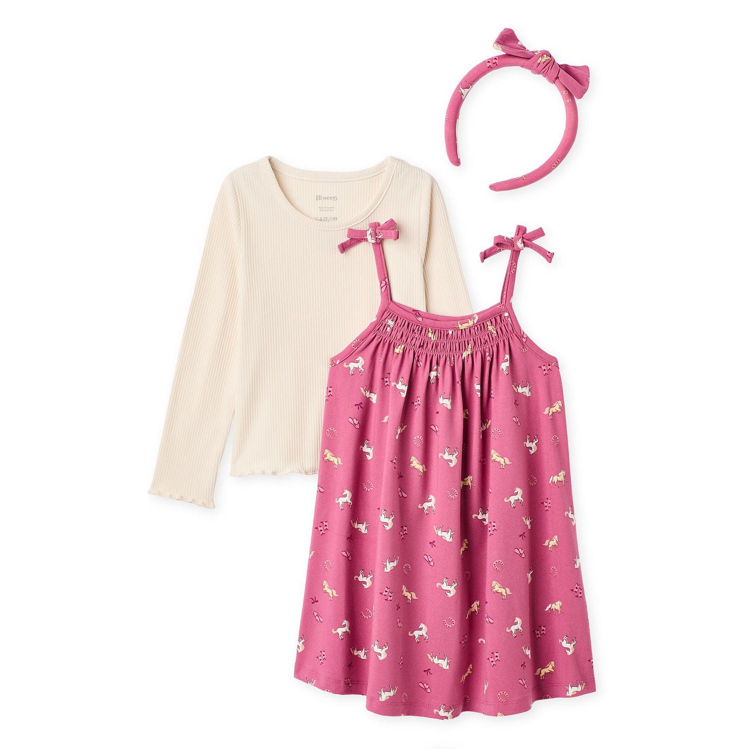 Btween Toddler Girls' Three Piece Dress Set