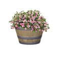 thumbnail image 2 of hometrends Decorative 20.5" Whiskey Barrel Planter, 2 of 3