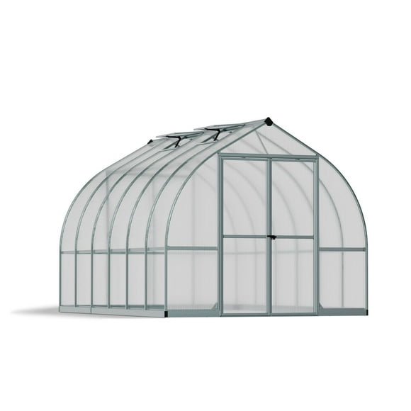 CANOPIA by PALRAM Bella 8 ft. x 12 ft. Greenhouse Kit - Silver Structure & Twin Wall Panels