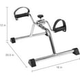 thumbnail image 5 of DMI Lightweight Mini Pedal Exerciser Leg and Arm Peddler, Adjustable Tension, Silver, 5 of 5