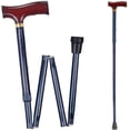 thumbnail image 1 of Duro-Med Designer Folding Walking Cane, Adjustable Walking Cane, Blue Ice, 1 of 3