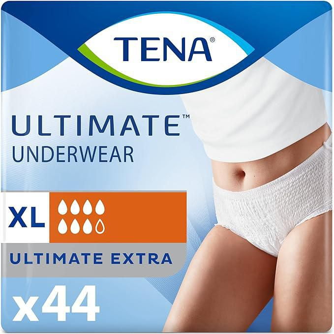 TENA Culottes Protection pour Femmes, Absorption ultime, Tres Grande, 44 Compter