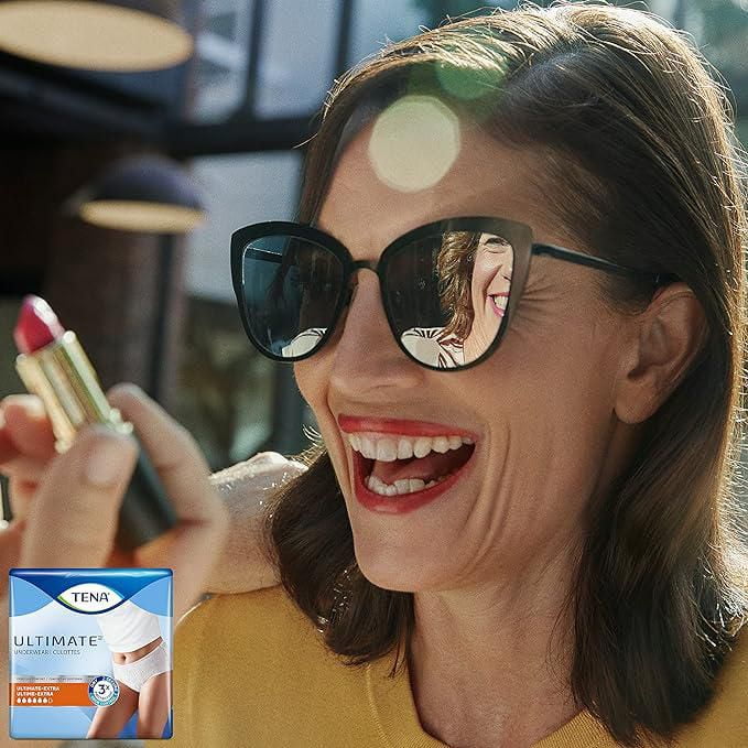 TENA Culottes Protection pour Femmes, Absorption ultime, Tres Grande, 44 Compter