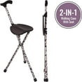 thumbnail image 1 of Switch Sticks Seat Stick, 2-in-1 Walking Cane Seat, Folding, Storm, 1 of 4
