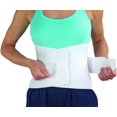 thumbnail image 1 of DMI Adjustable Lumbar Support Back Brace, White, X-Large, 1 of 4