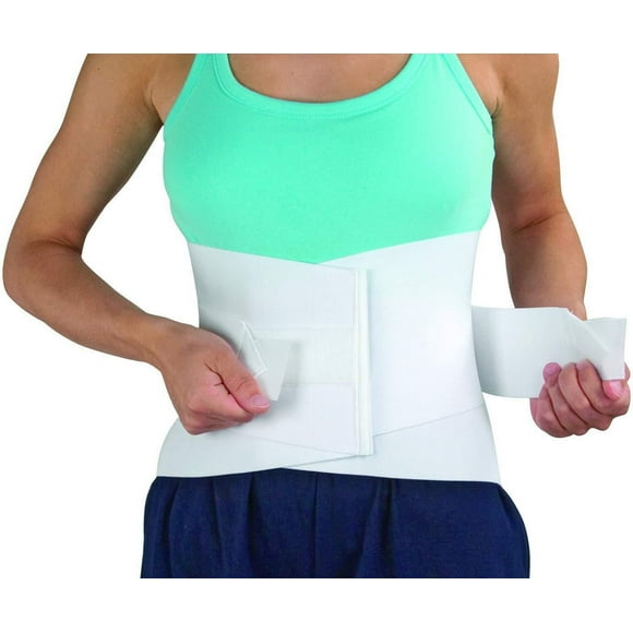 DMI Adjustable Lumbar Support Back Brace, White, X-Large