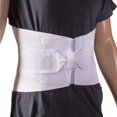 thumbnail image 2 of DMI Adjustable Lumbar Support Back Brace, White, X-Large, 2 of 4