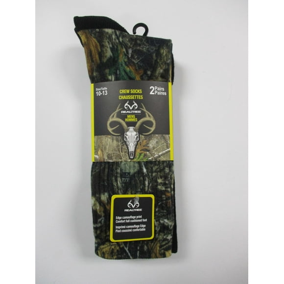 RealTree Mens Fall Crew Socks 2 pack