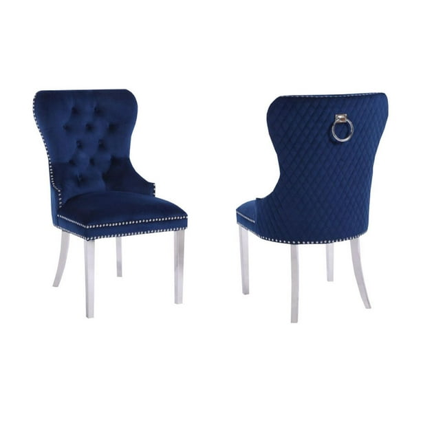 Canadian Charlotte Blue Dining chair Walmart.ca