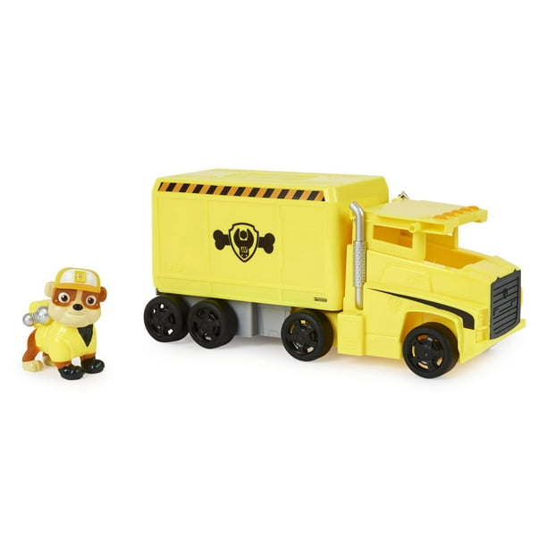 Pat'Patrouille, Big Truck Pups, Camion transformable de Ruben avec figurine  articulée à collectionner, jouets pour les enfants à partir de 3 ans 