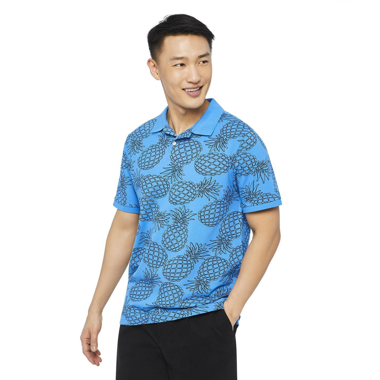 George Men's Printed Pique Polo | Walmart Canada