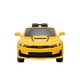 Voiture jouet à enfourcher Kool Karz 12V Chevrolet Camaro 2022 – Jaune – image 2 sur 8