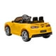 Voiture jouet à enfourcher Kool Karz 12V Chevrolet Camaro 2022 – Jaune – image 4 sur 8