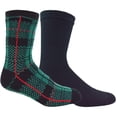 thumbnail image 1 of George Men's Double Layer Crew Socks 2-Pack, 1 of 4