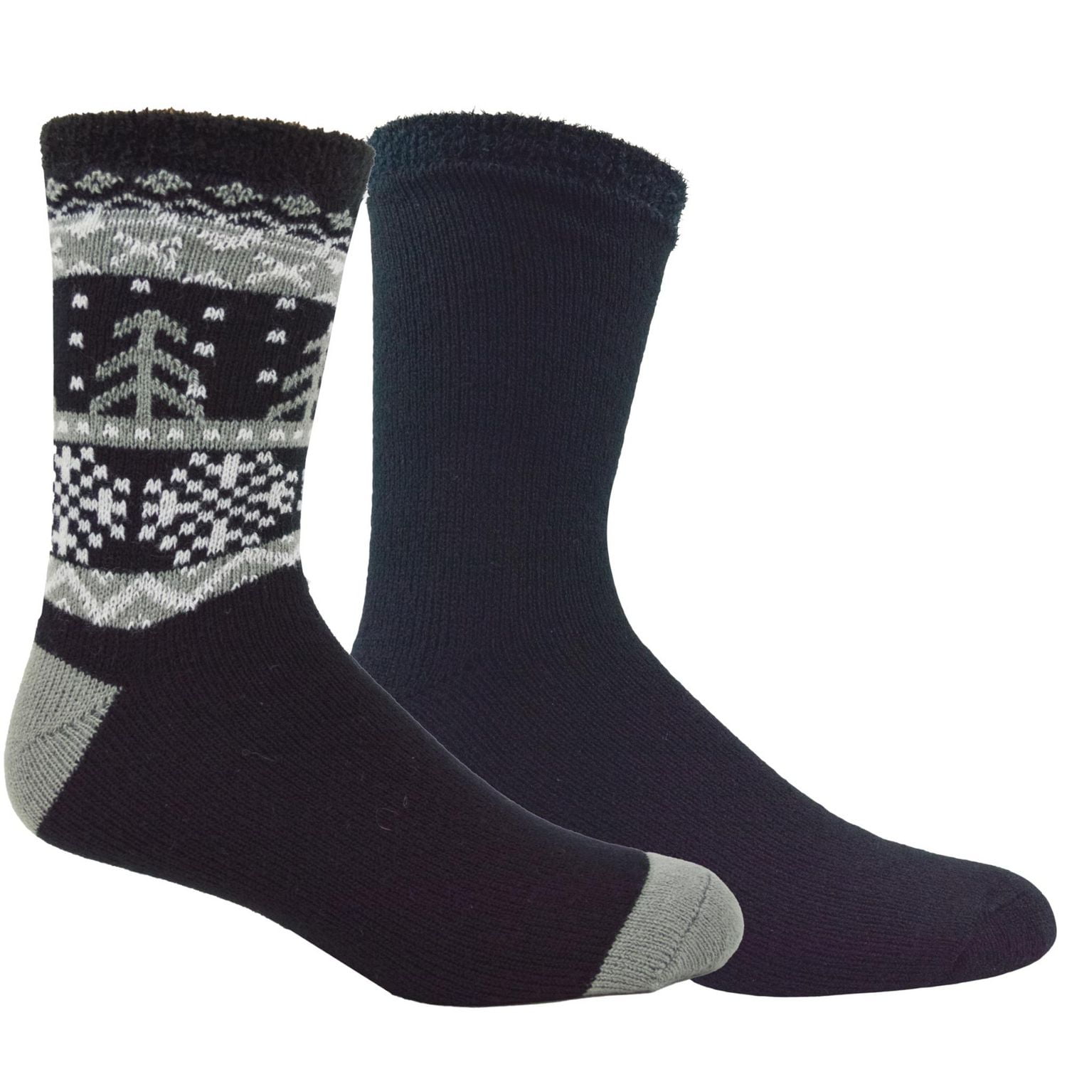 Lot de 2 paires de mi-chaussettes à double épaisseur George pour hommes