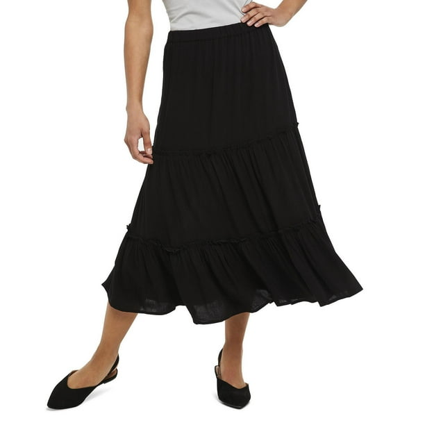 George Women's Tiered Crinkle Skirt - Walmart.ca