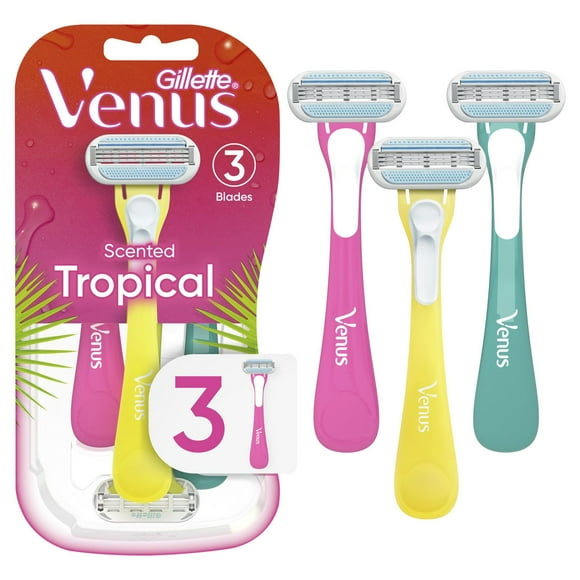 Venus Tropical Women's Disposable Razor, 3CT