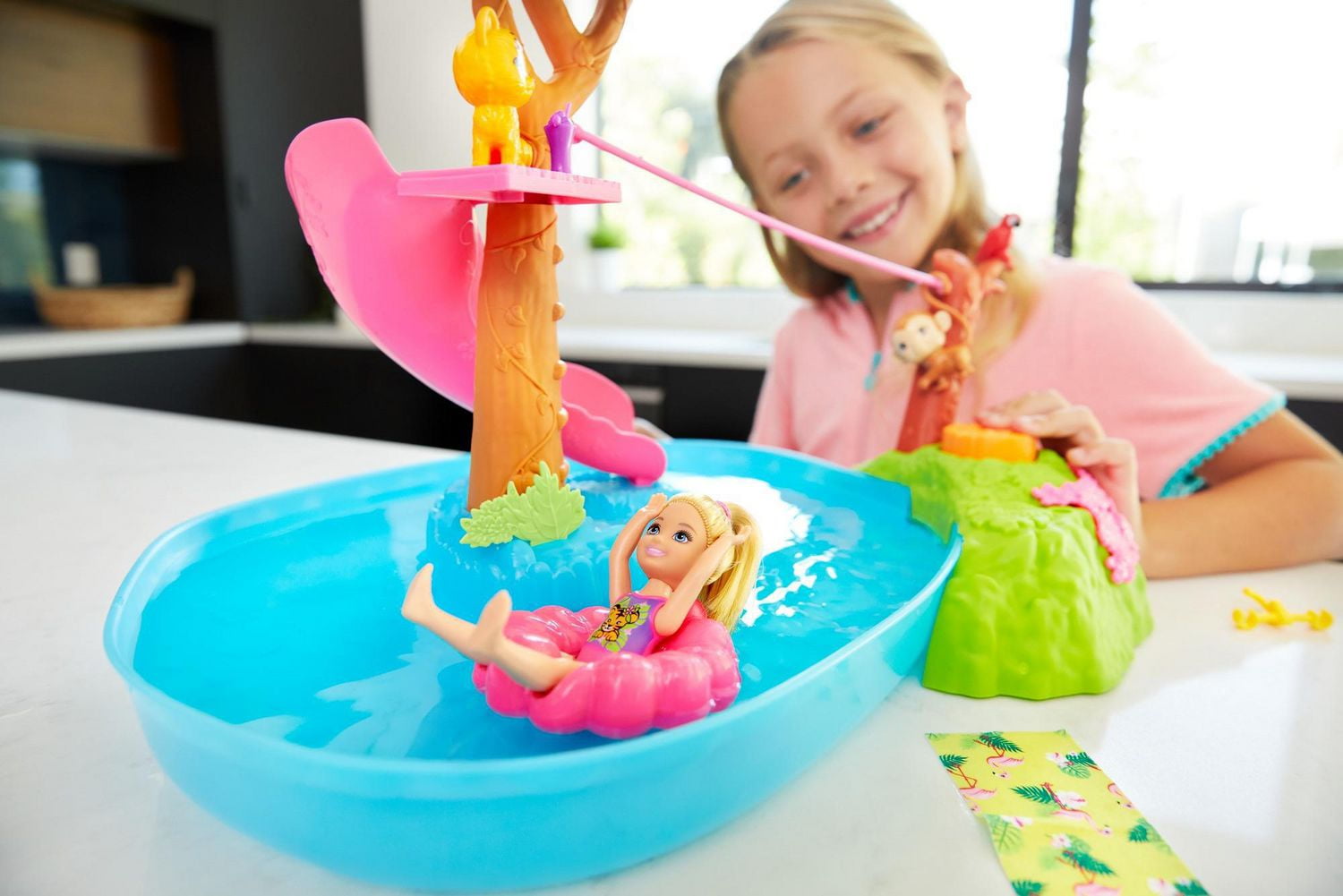 barbie and chelsea the lost birthday splashtastic pool surprise