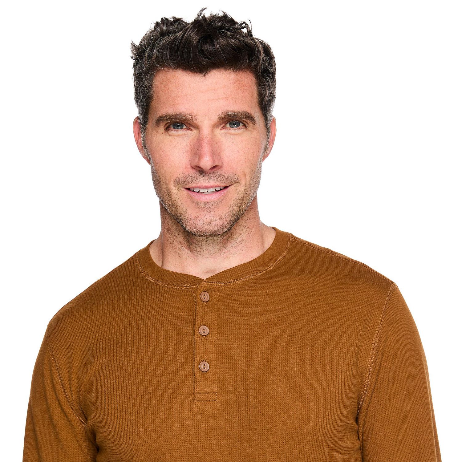 George Men's Long-Sleeve Henley T-Shirt
