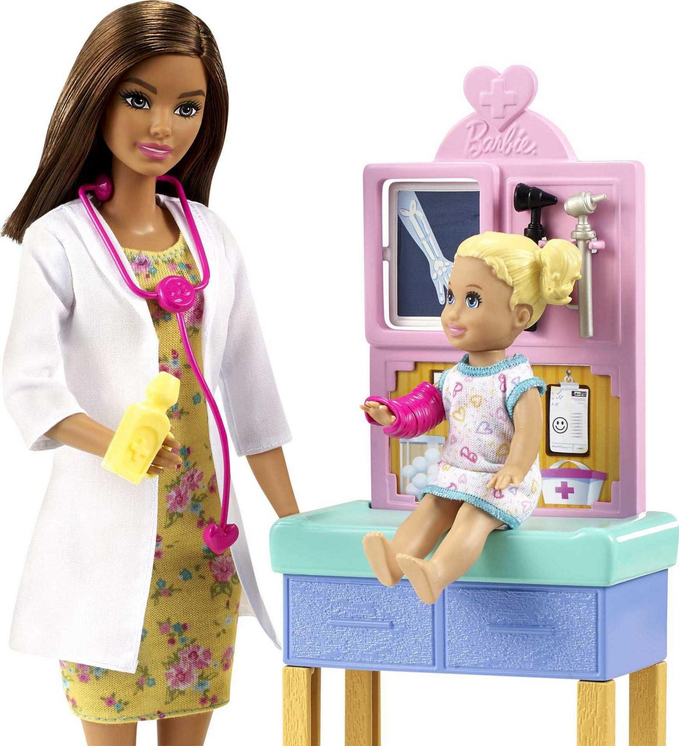 Barbie Pediatrician Playset Brunette Doll