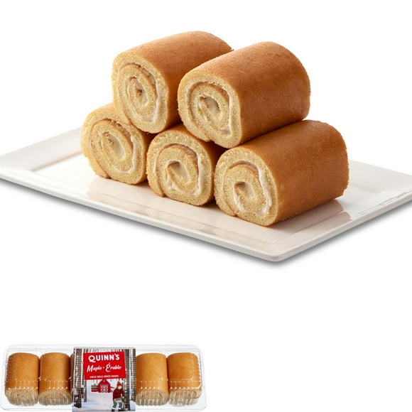 Quinn’s Maple Flavoured Swiss Rolls, 6 pieces, 400 g total