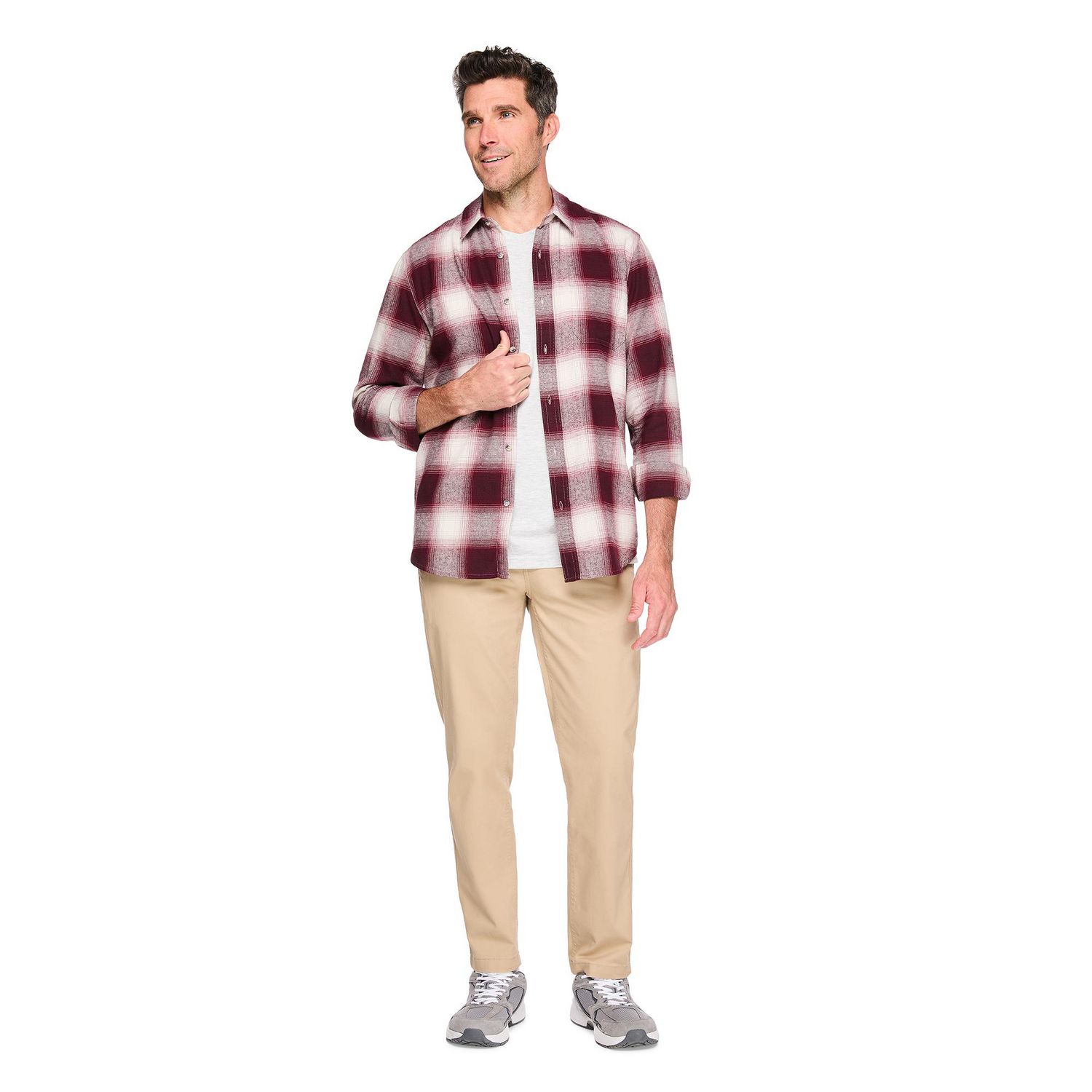 Pantalon en coutil coupe droite George pour hommes