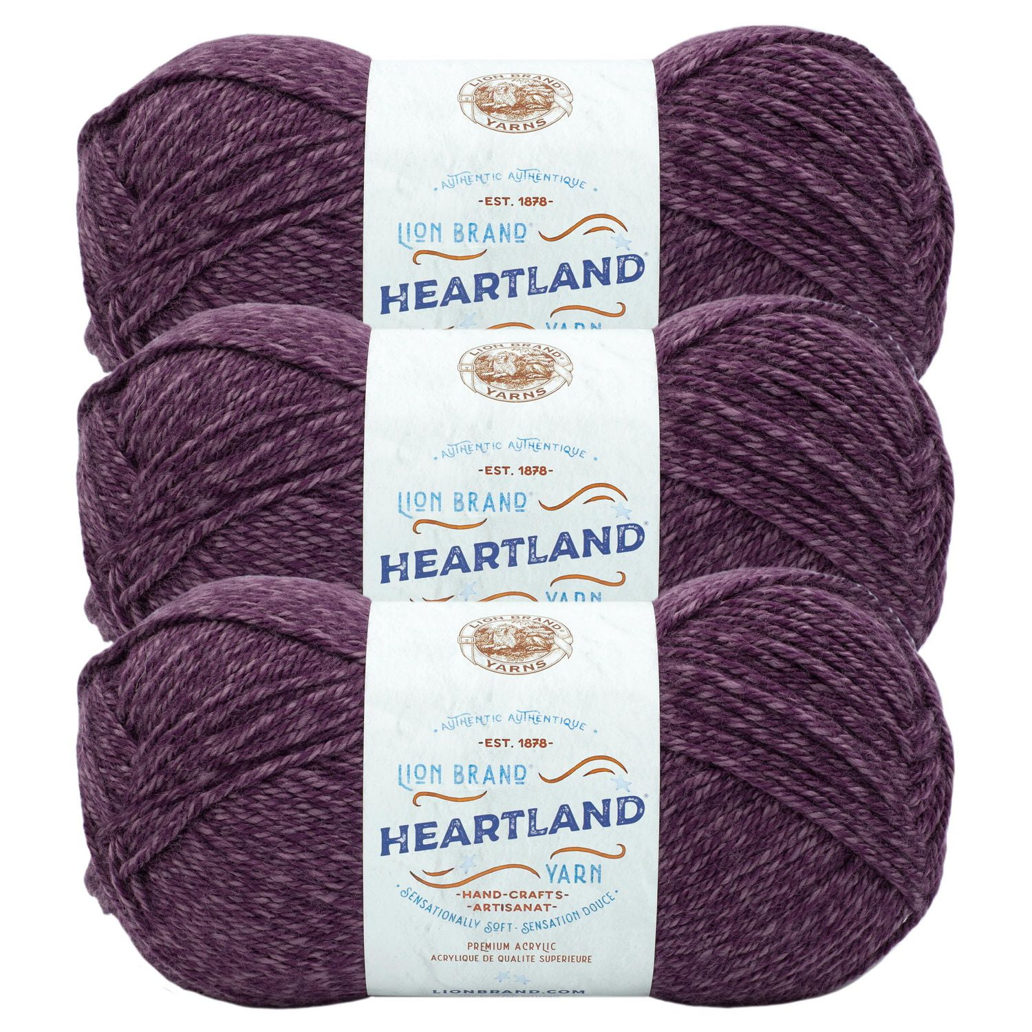 Lion Brand Heartland Yarn 3 CT New River Gorge Walmart Ca   6000206941330 