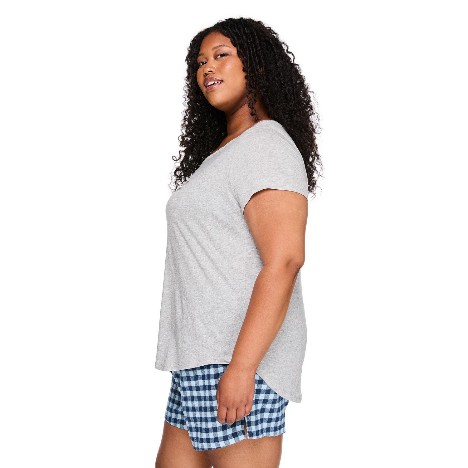 T-shirt de nuit avec encolure dégagée George Plus pour femmes