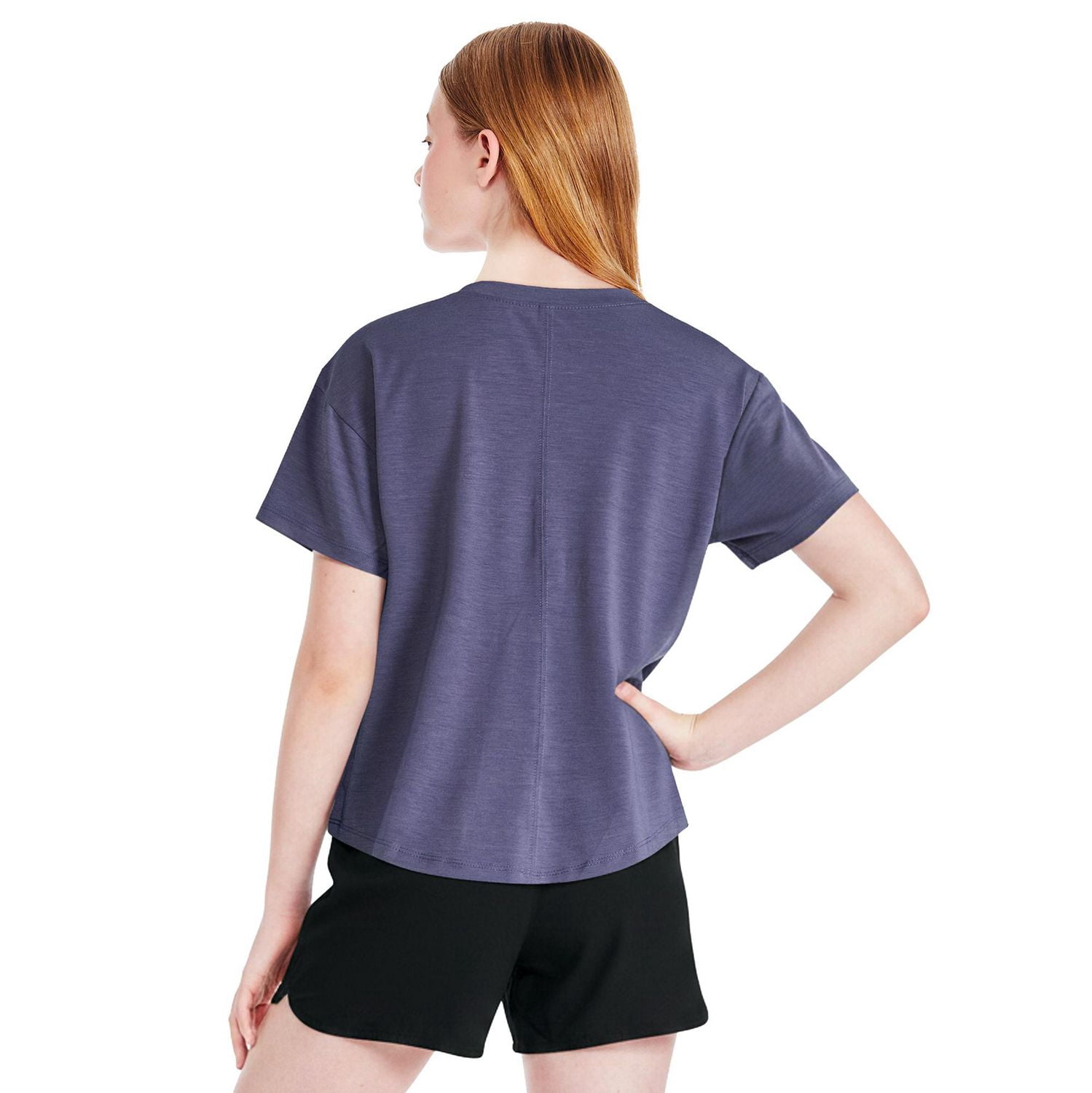 thumbnail image 2 of Athletic Works Girls' Graphic Boxy Fit T-Shirt, 2 of 3