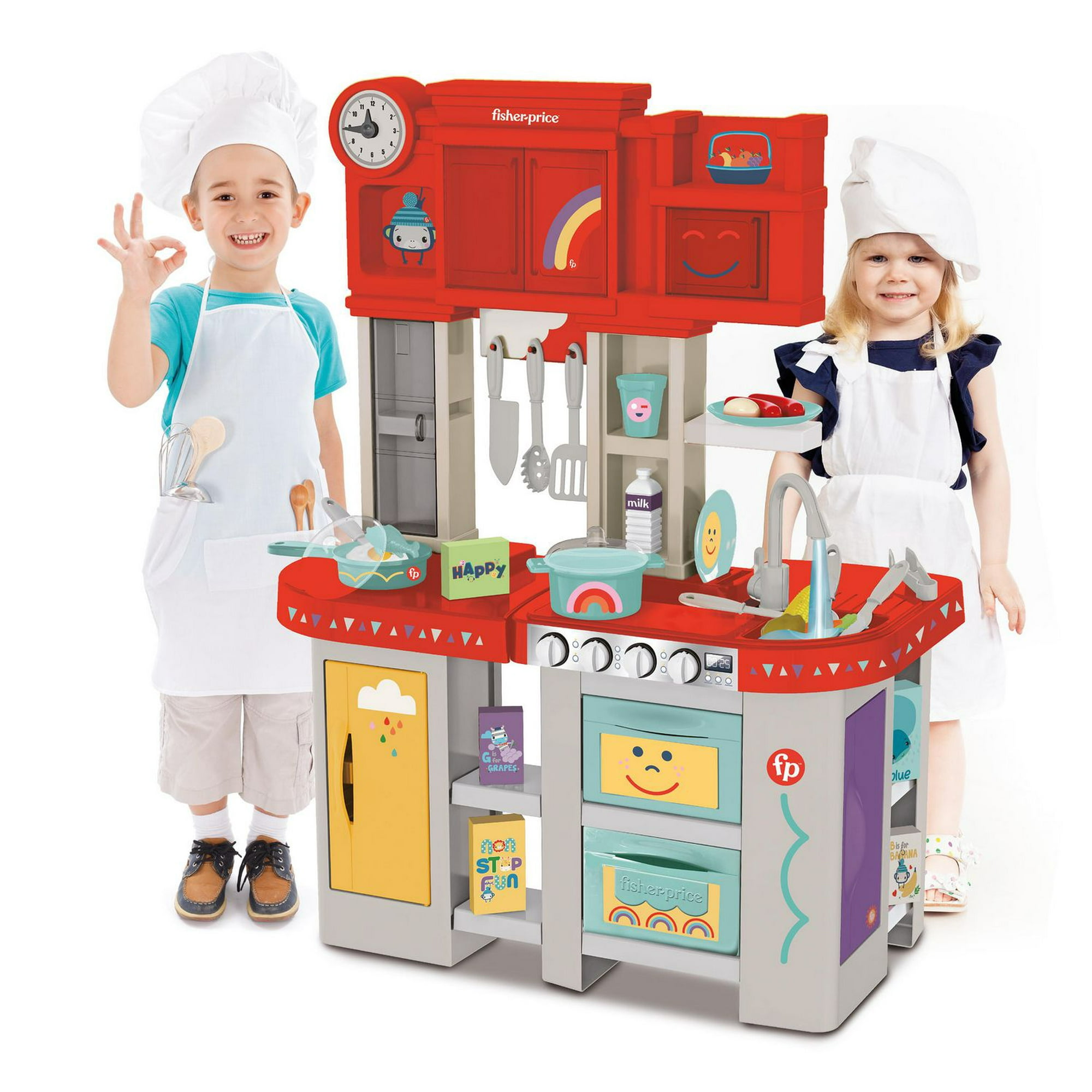 Fisher Price Large Kitchen with 32 Accessories by Toy Shock 