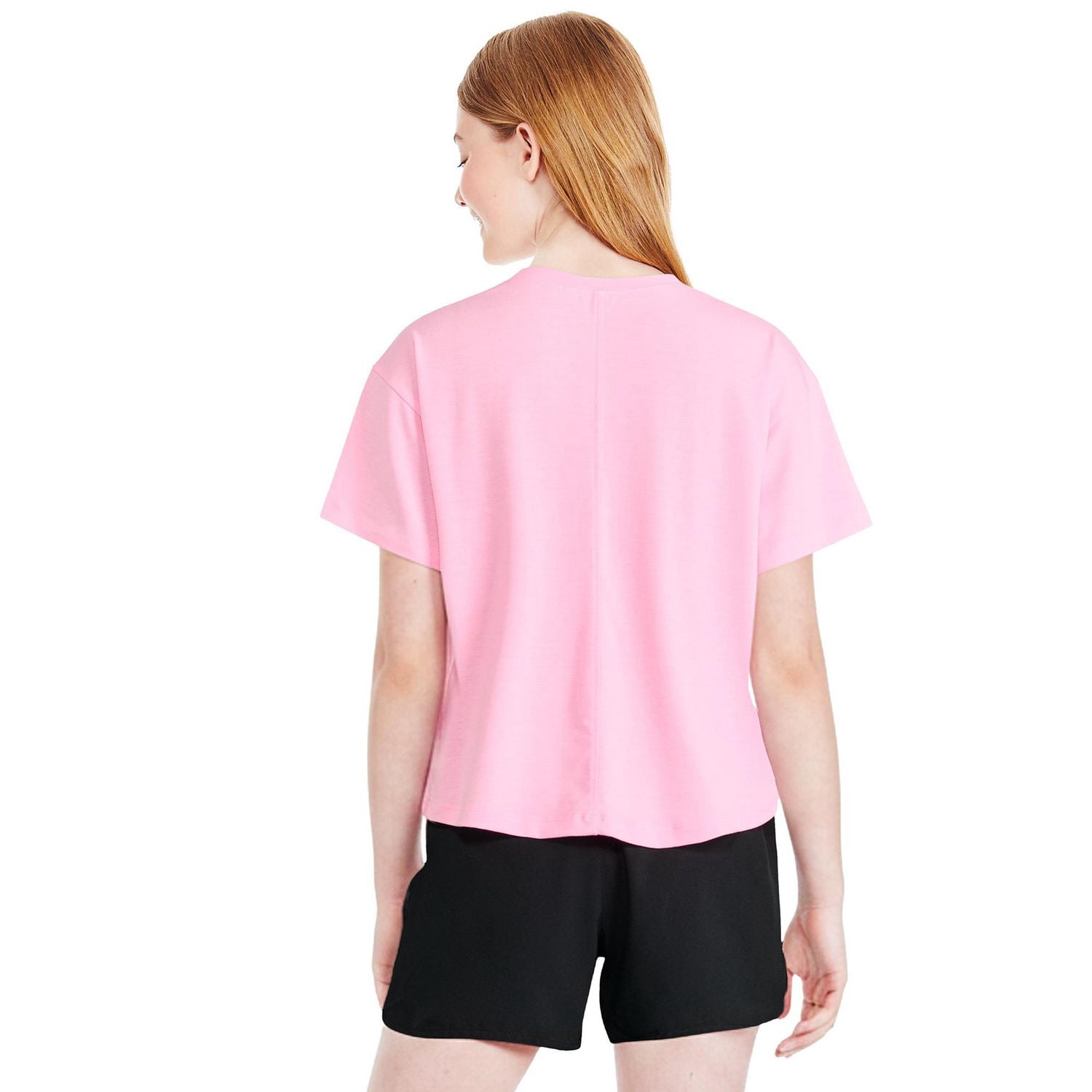thumbnail image 2 of Athletic Works Girls' Graphic Boxy Fit T-Shirt, 2 of 3