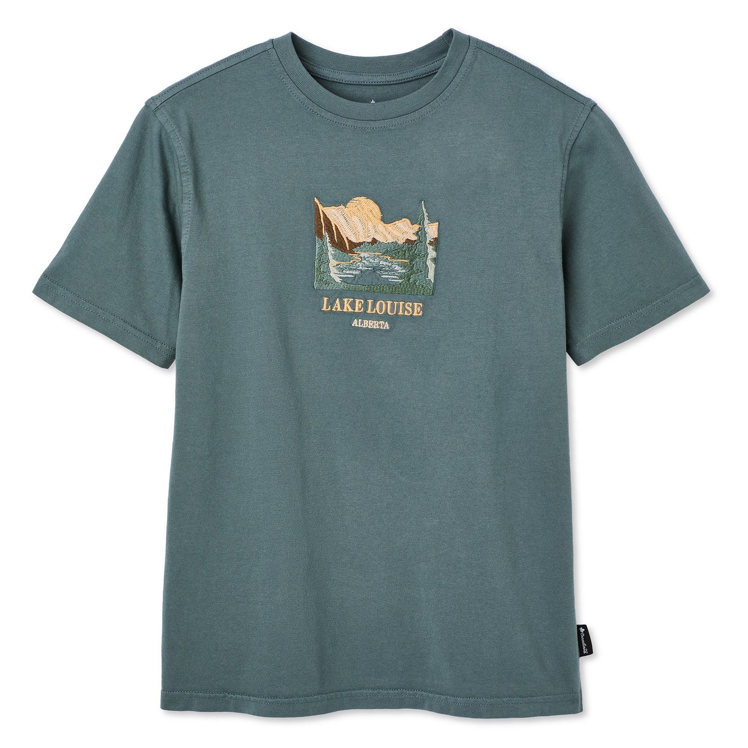 T-shirt délavé à imprimé graphique Canadiana collection non genrée pour enfants