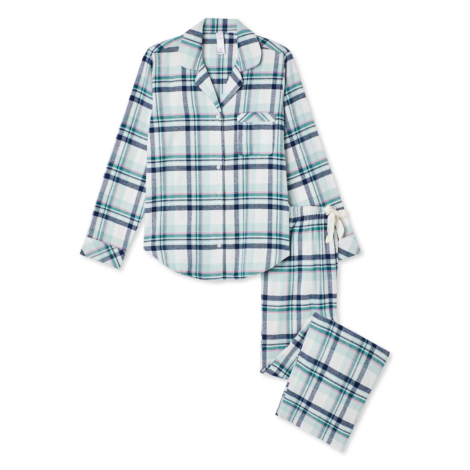 George Women's Flannel Pajamas 2-Piece Set 