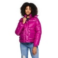 thumbnail image 1 of No Boundaries Women's Cropped Boxy Puffer Jacket, 1 of 6