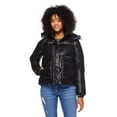 thumbnail image 1 of No Boundaries Women's Cropped Boxy Puffer Jacket, 1 of 1