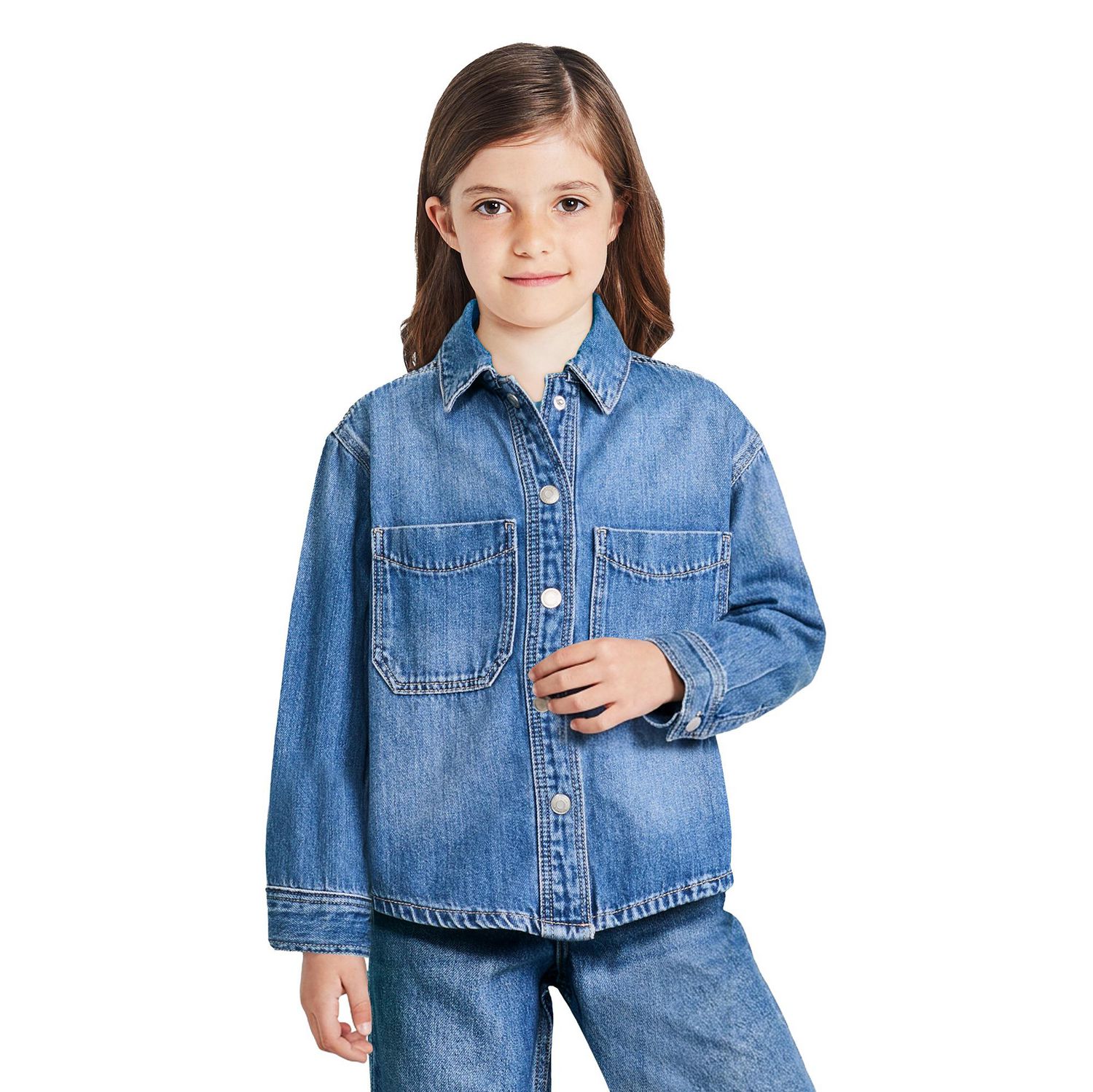 Chemise en denim George pour filles