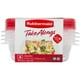 Rubbermaid TakeAlongs Contenants d'entreposage des aliments, 2,9 tasses, paquet de 4 TAL 4PK 669ML CARRÉ – image 2 sur 4