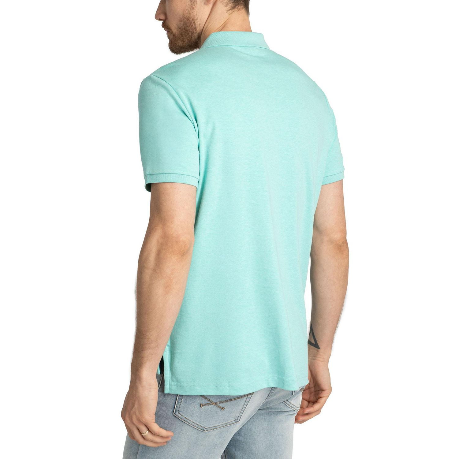 U.S. Polo Assn. Polo à Manches Courtes en Interlock Uni Pour Hommes Polo en interlock