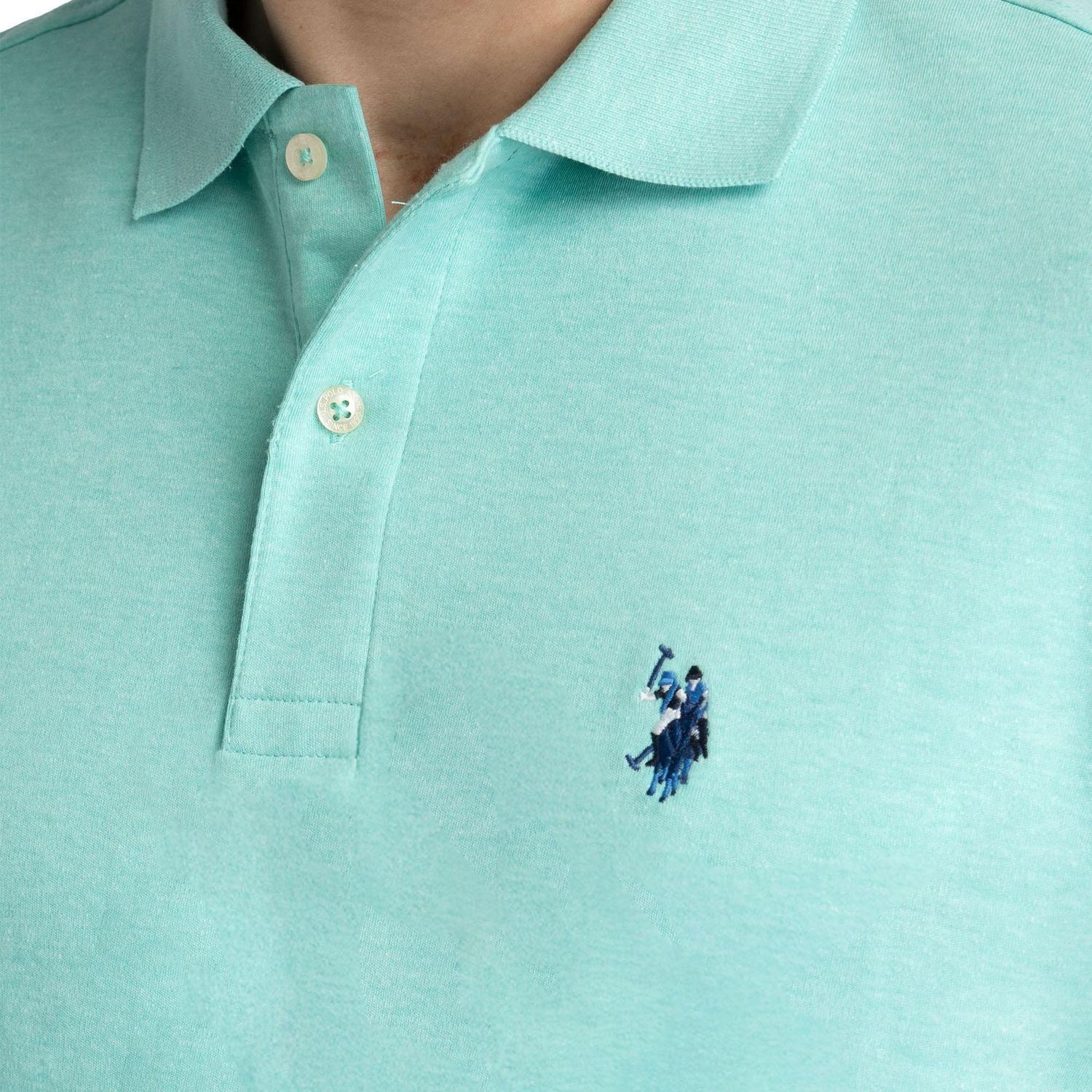 U.S. Polo Assn. Men's Solid Interlock Short Sleeve Polo, Interlock Polo Shirt