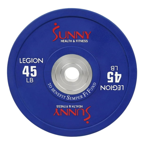 Sunny Santé et Fitness Plaque de poids de pare-chocs olympique 45 lbs