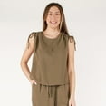 thumbnail image 1 of DV Loose fit S/S drawstring shoulder top, 1 of 7