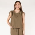 thumbnail image 1 of DV Loose fit S/S drawstring shoulder top, 1 of 7
